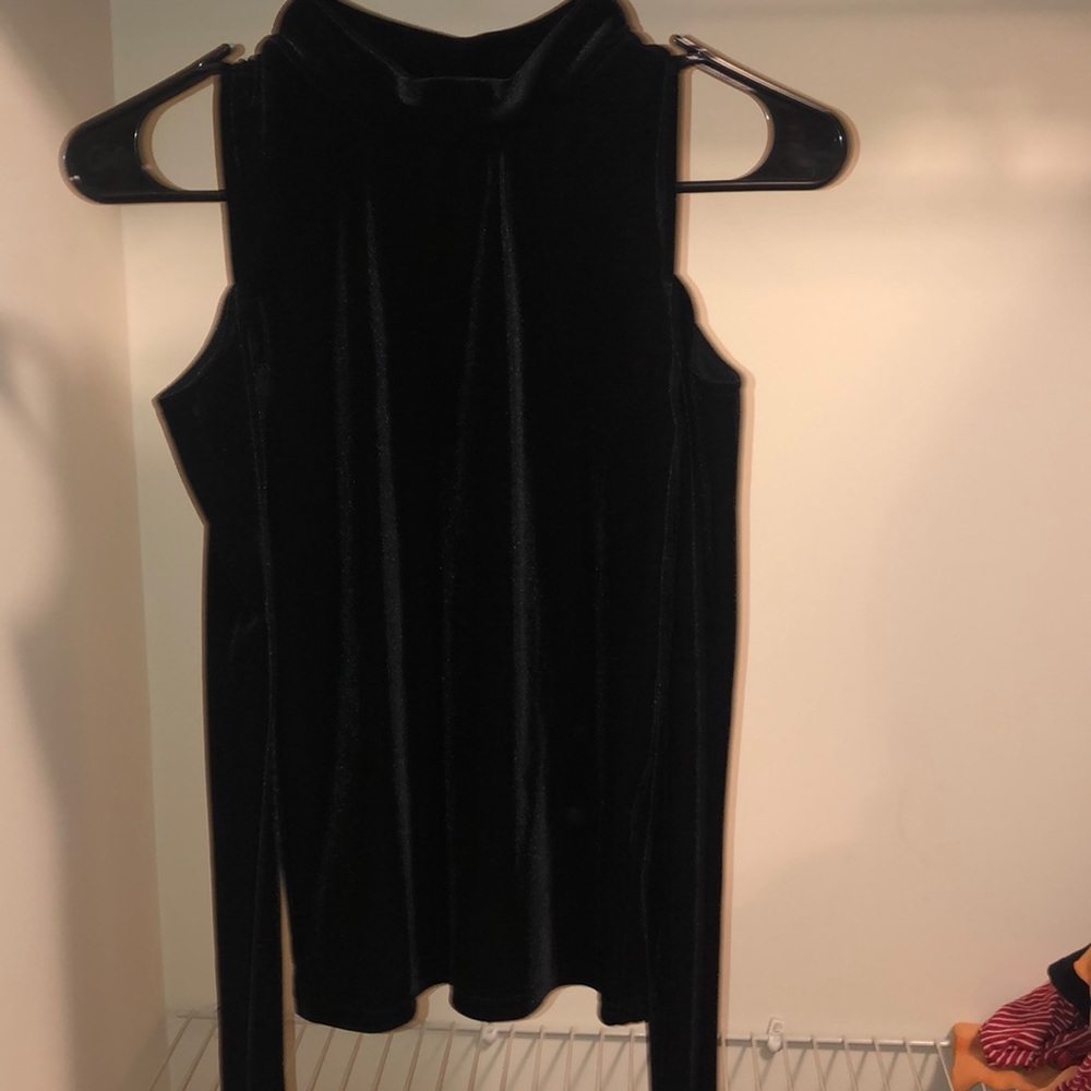 Forever 21 velvet cold shoulder